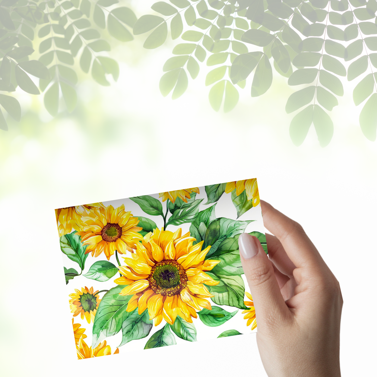 π» Sunflower Notecard Set β Pack of 8 Blank Greeting Cards with Envelopes β 5.5x4.25" β Kraft Gift Box Included β Vibrant Watercolor Designs