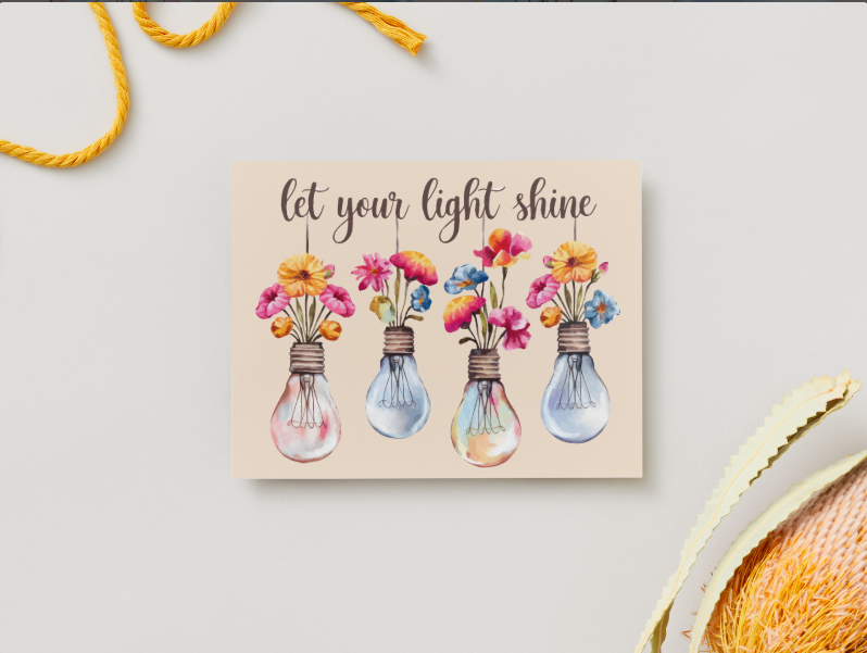 Faith & Encouragement Notecard Set – 8 Inspirational 5.5"x4.25" Cards with Envelopes in Kraft Gift Box