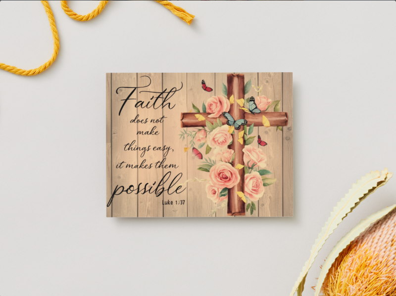 Inspirational Faith Notecard Set – Pack of 8 Scripture Greeting Cards