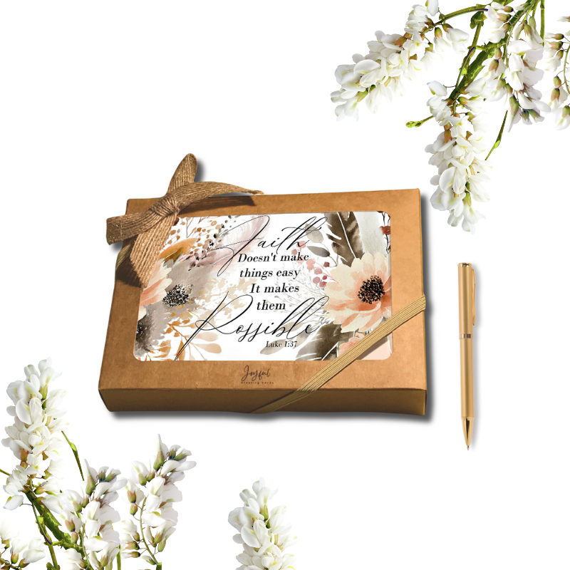 Inspirational Faith Notecard Set – Pack of 8 Scripture Greeting Cards