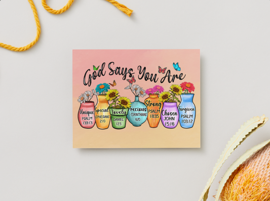 Faith & Encouragement Notecard Set – 12 Inspirational 5.5"x4.25" Cards with Envelopes in Kraft Gift Box